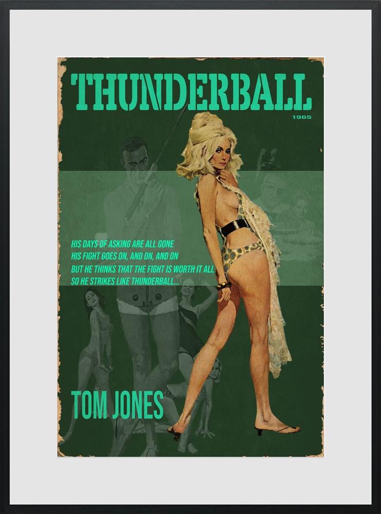 1965 thunderball framed print by artist linda charles