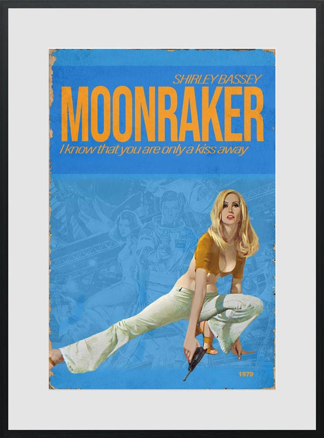 1979 moonraker framed print by artist linda charles