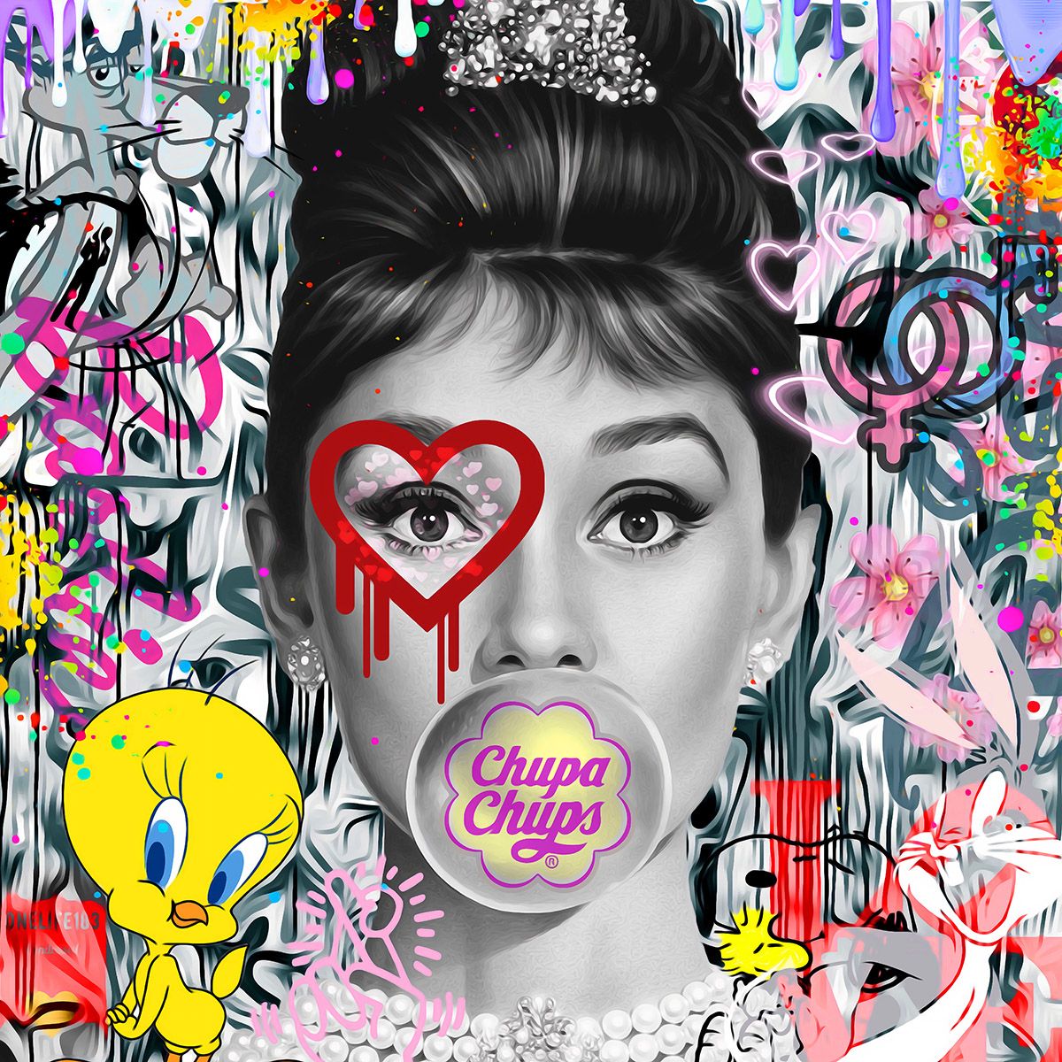 1993 audrey hepburn image by artist #onelife183