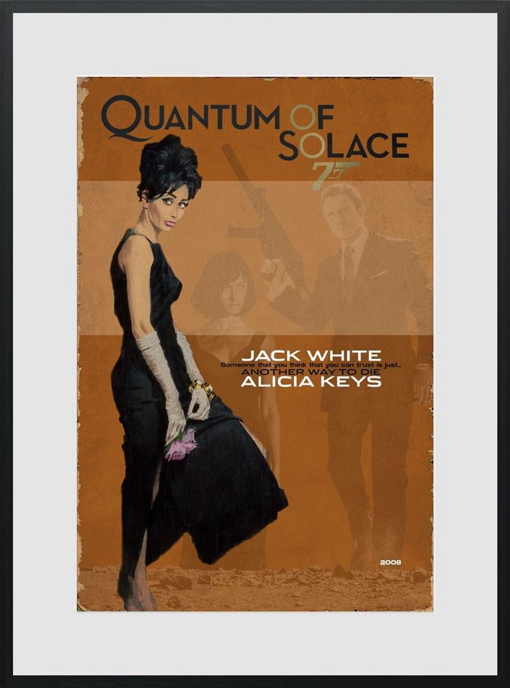 2008 quantum of solace framed print by artist linda charles