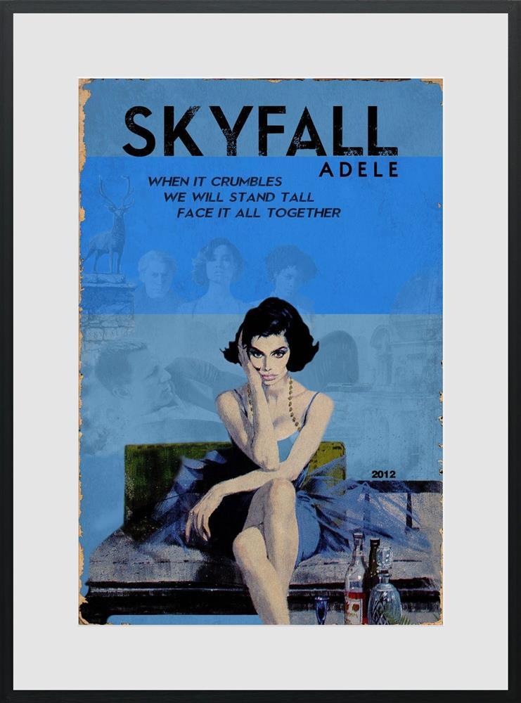 2012 skyfall framed print by artist linda charles