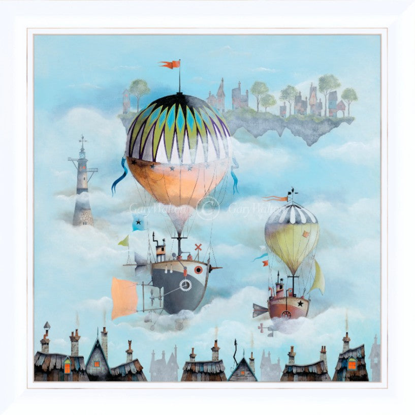 80 days around the world framed print by artist gary walton