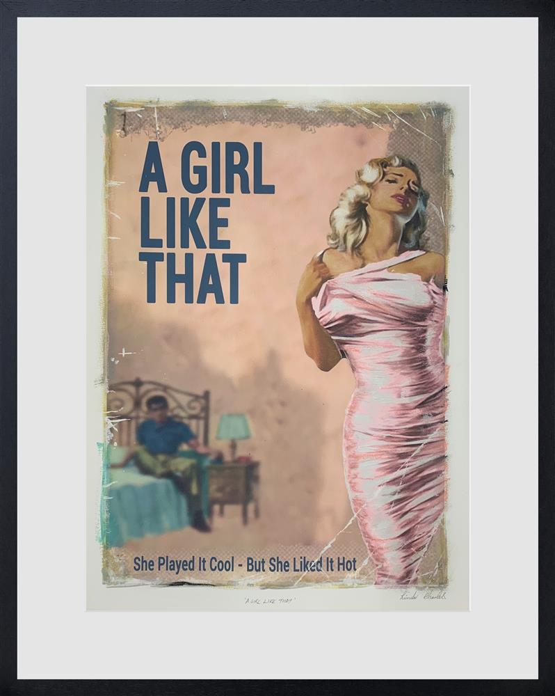 a girl like that framed print by artist linda charles
