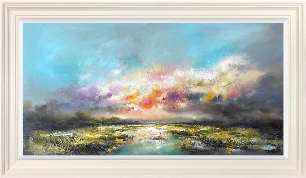 a ray of bliss framed print by artist anna schofield