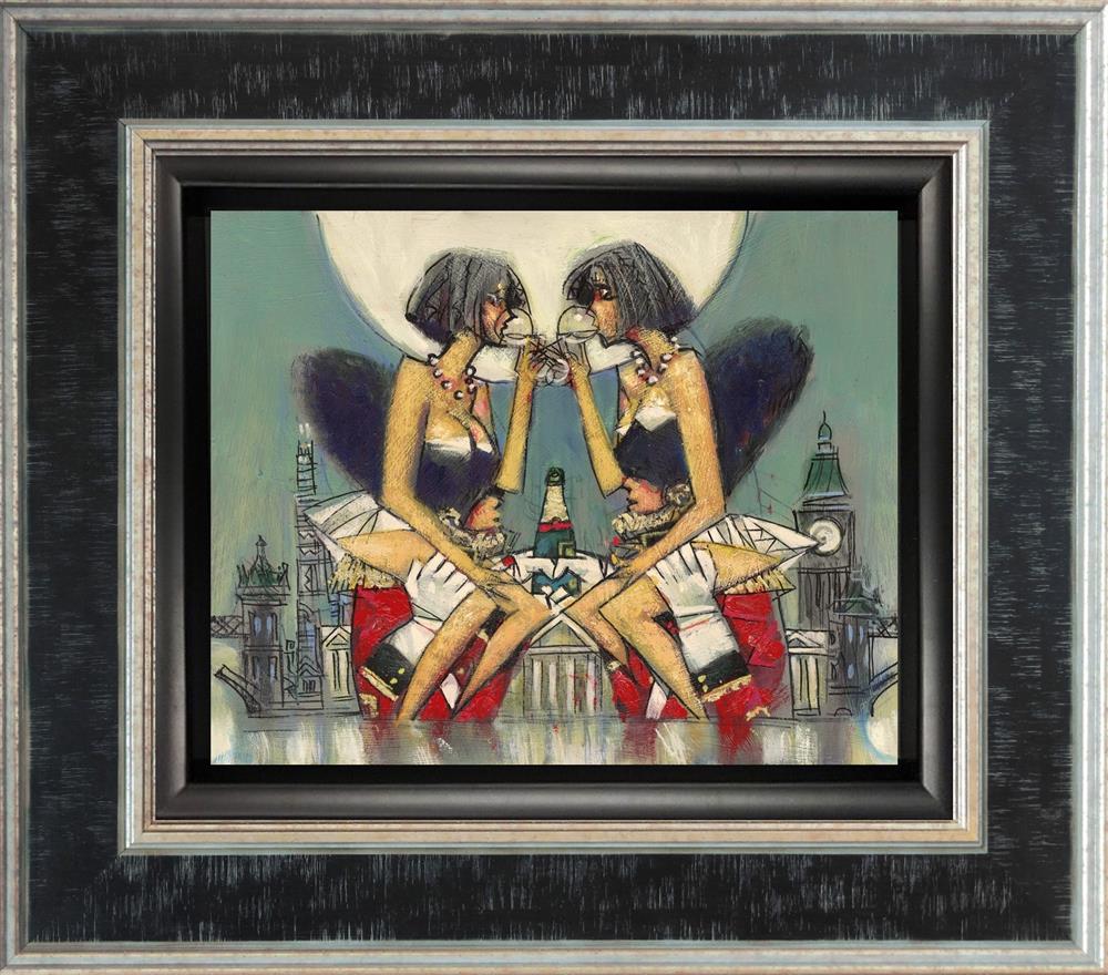 royal champagne framed print by artist andrei protsouk