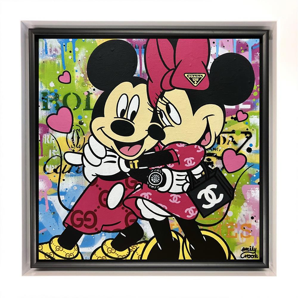 all you need is love framed original by artist emily crook