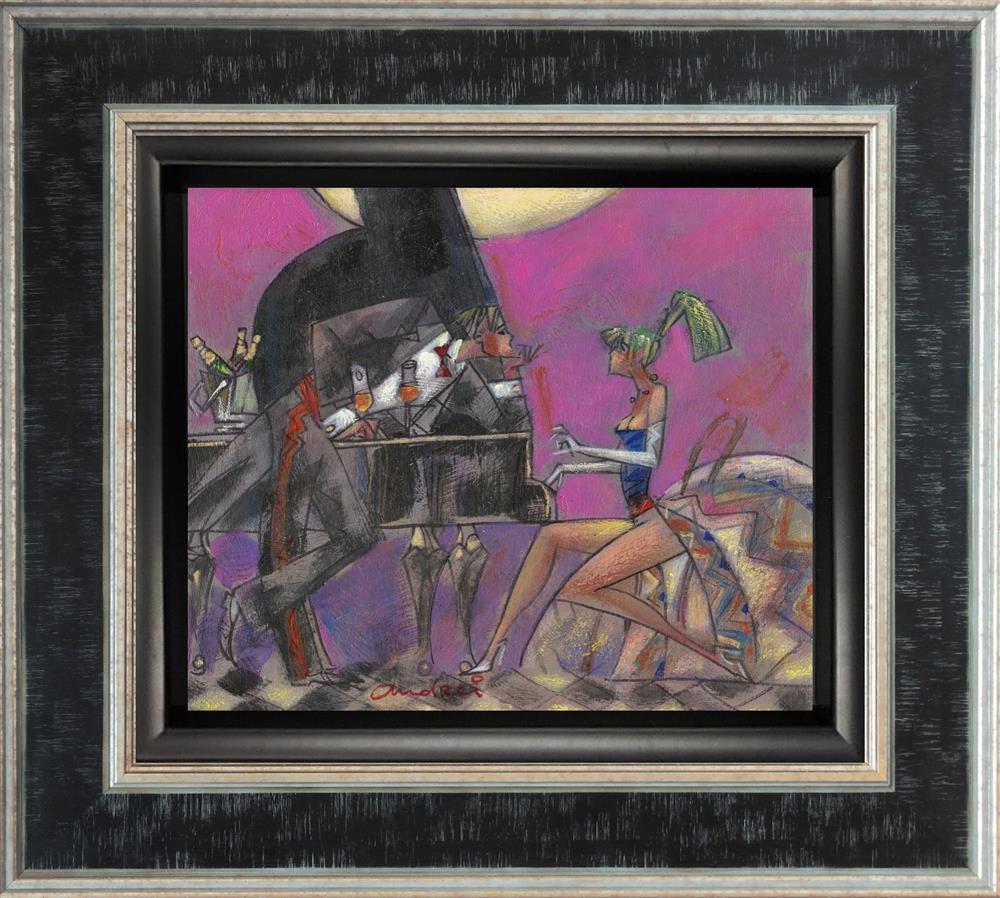 allegro con spirito framed print by artist andrei protsouk