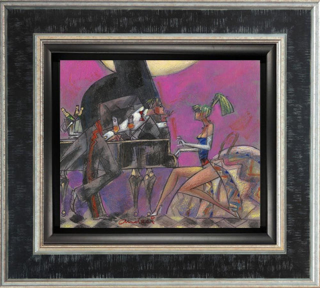 allegro con spirito framed print by artist andrei protsouk