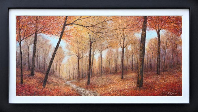and the fall begins framed original by artist chris bourne
