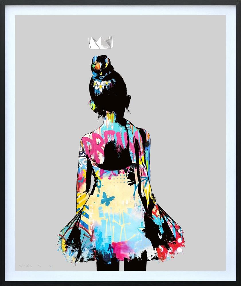 be yourself framed deluxe print by artist bollee patino