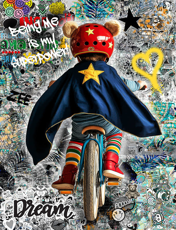 being me is my super power mounted print by artist zee