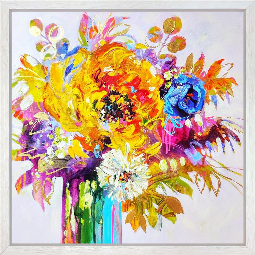 blossoming into something special framed original by artist anna cher