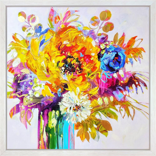 blossoming into something special framed original by artist anna cher