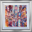 bright lights of nyc framed print by artist colin brown