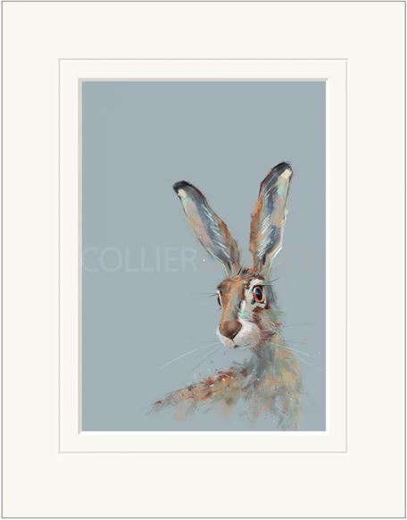 bright eyed mounted print by artist nicky litchfield