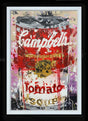 campbell soup framed print by artist jessie foakes