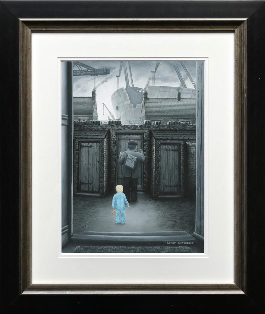 can i come and help framed paper print by artist leigh lambert
