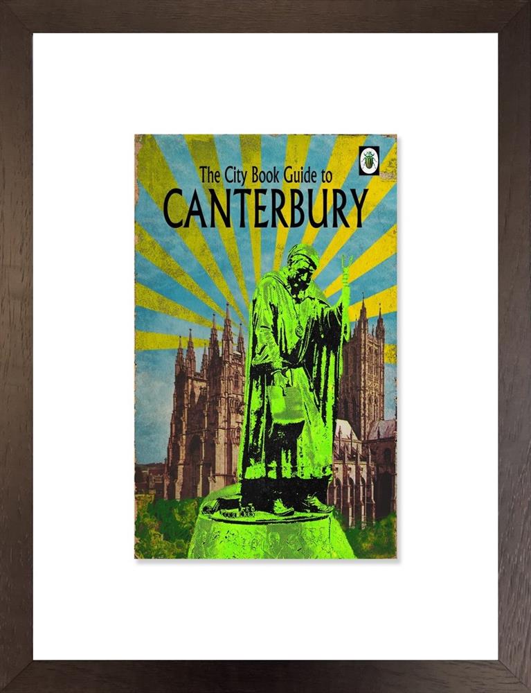 cnterbury the city guide collection framed print by artist linda charles