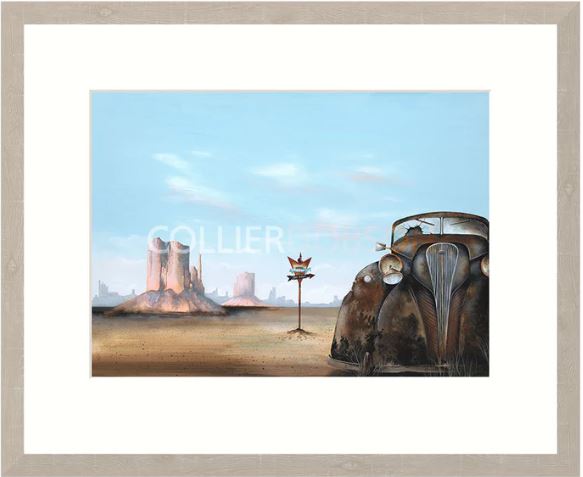 carwash framed print by artist gary walton