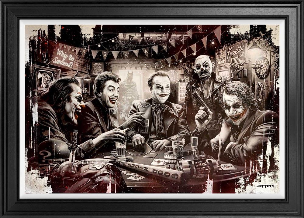 caught jesters framed print by artist ben jeffery
