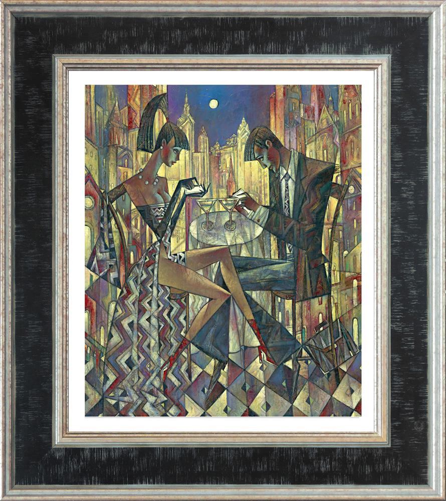 city lights small framed print by artist andrei protsouk