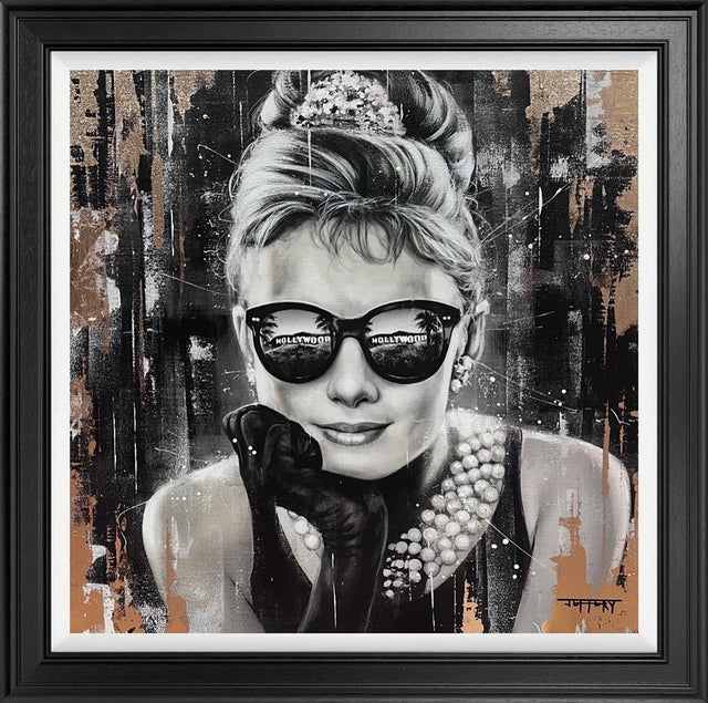 city of angels hepburn framed print by aritst ben jeffery