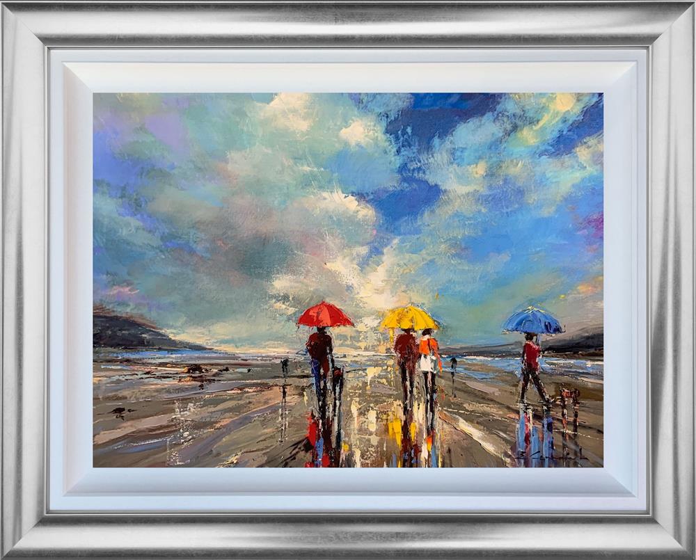 coastal memories framed print by artist ewa czarniecka