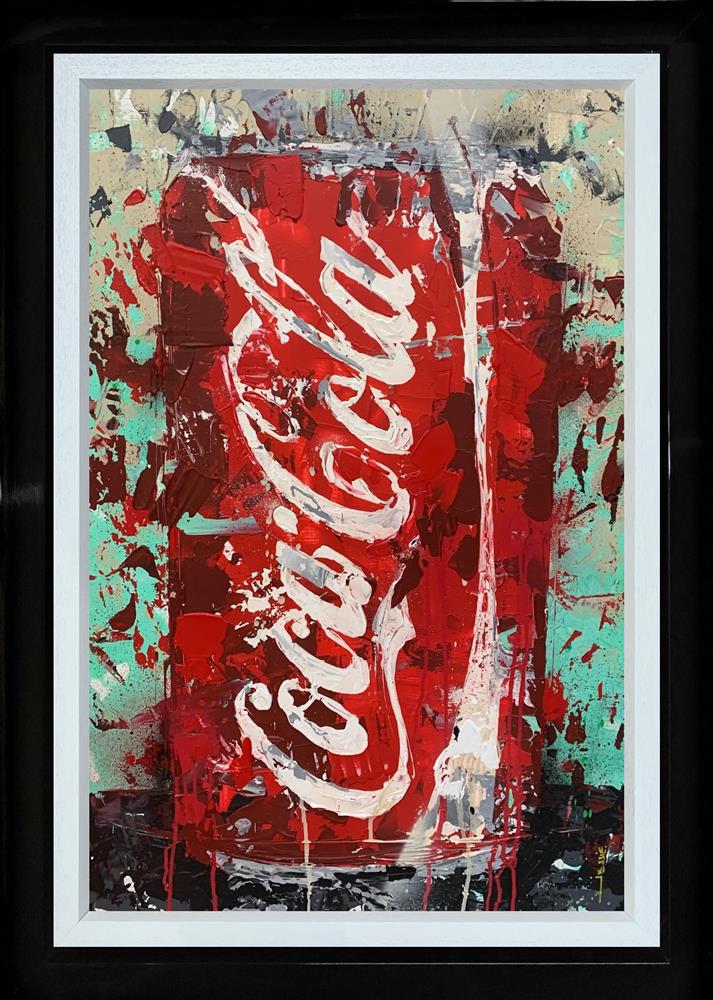 coca cola framed print by artist jessie foakes