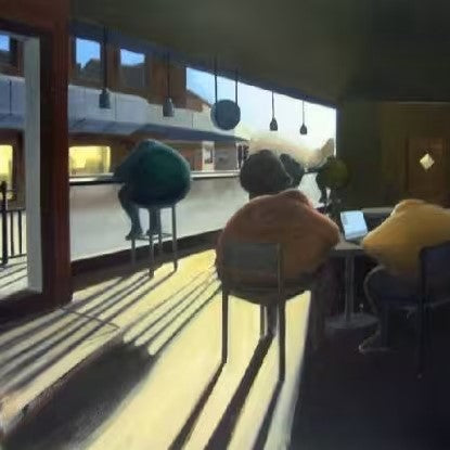 coffee at 11 print by artist nadeem chugtai