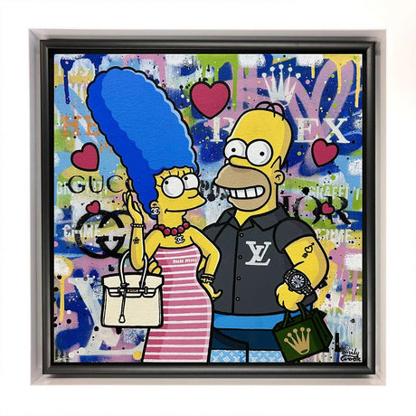 couple goals framed original by artist emily crook