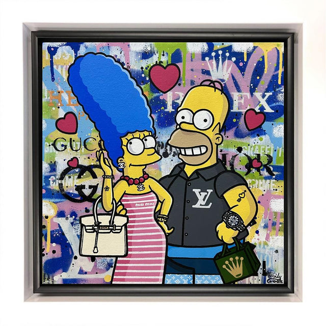 couple goals framed original by artist emily crook
