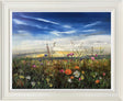 cross the open land framed original by artist kimberley harris