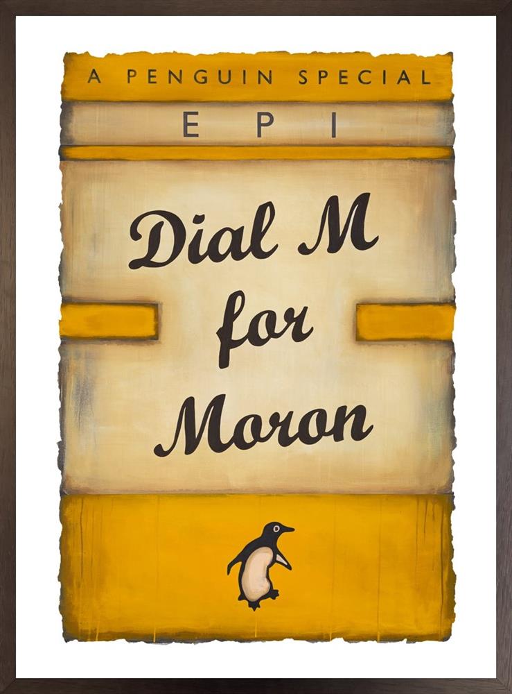 dial m yellow framed print by artist epi