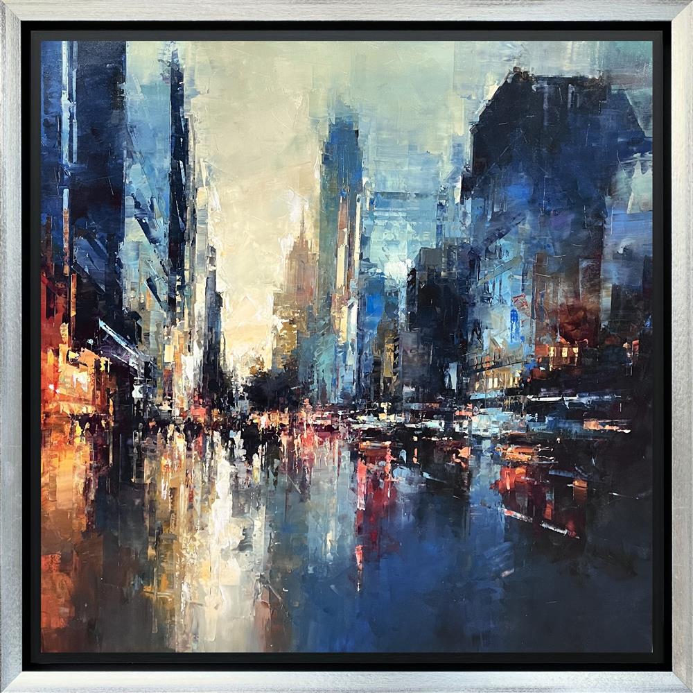 diamond districj nyc framed print by artist benoit  havard