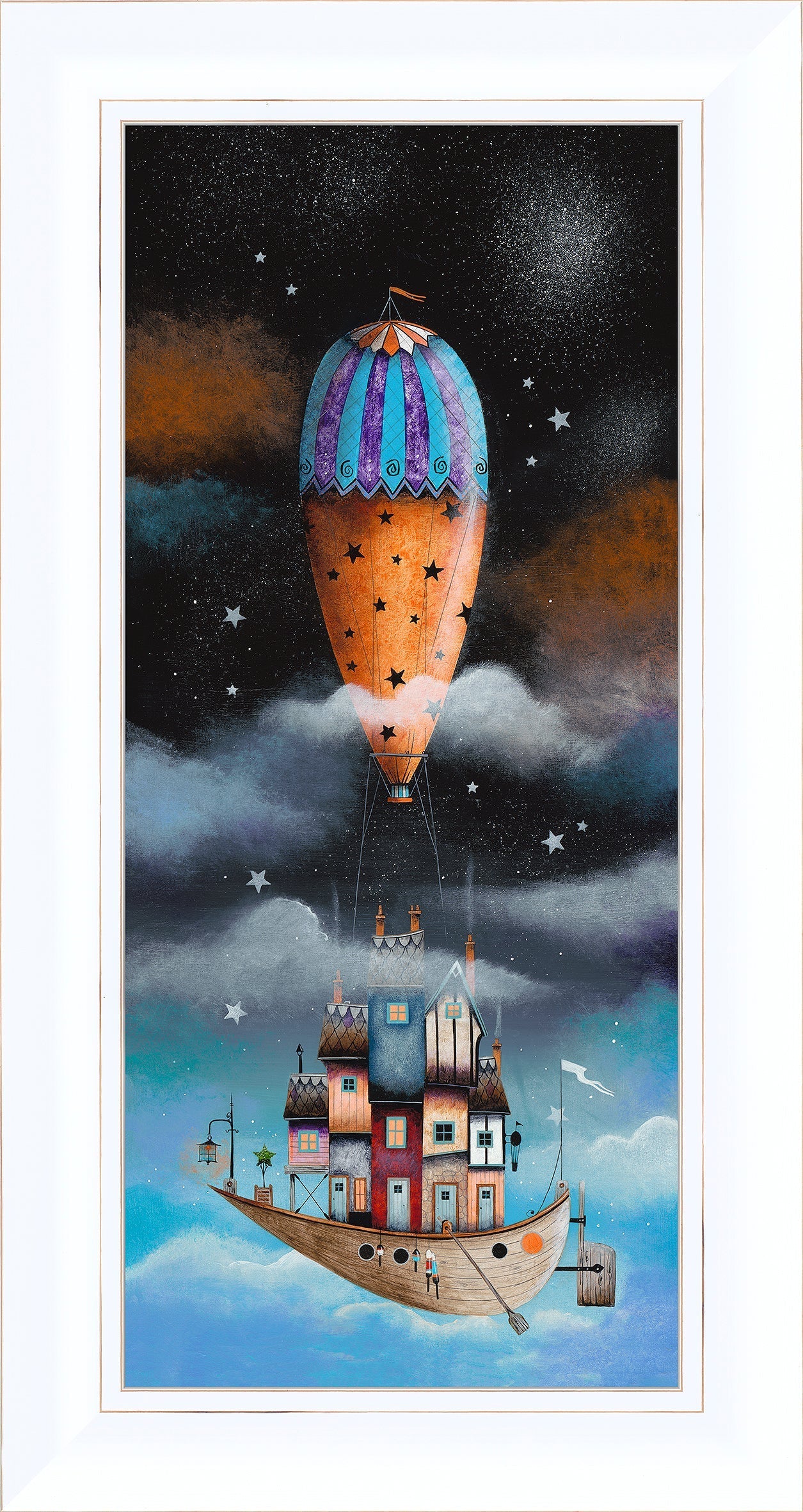 diamons in the sky framed ptint by artist gary walton