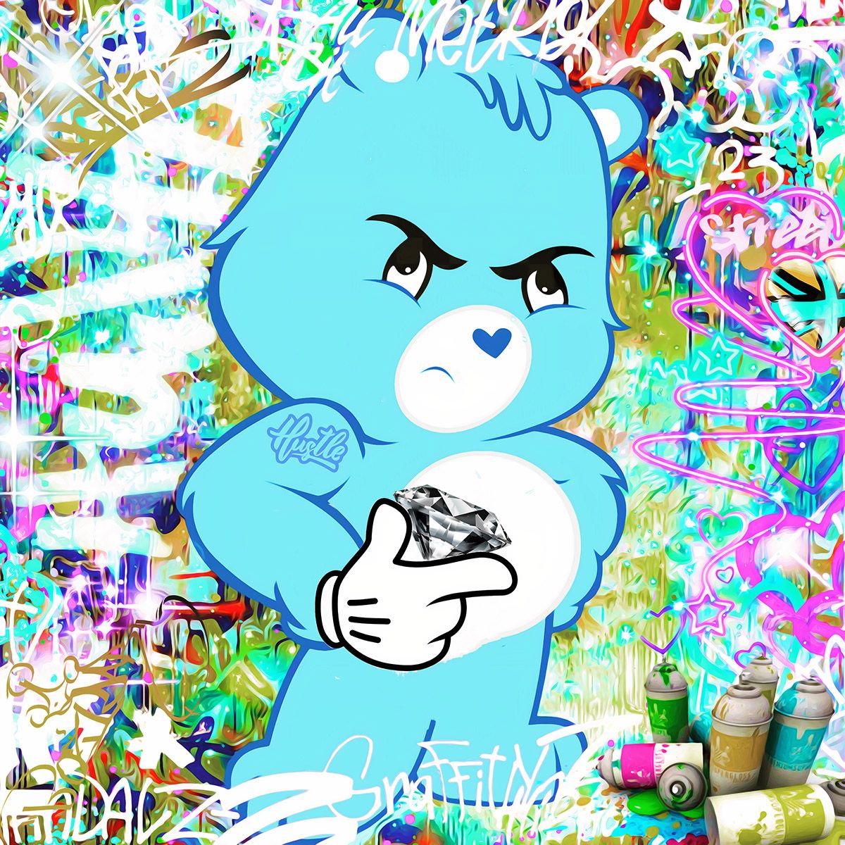 don't care bear image by artist #onelife183