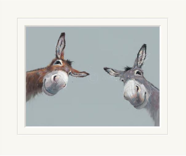 double trouble mounted print by artist nicky litchfield