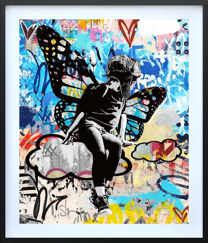 dreamer framed print by artist bollee patino