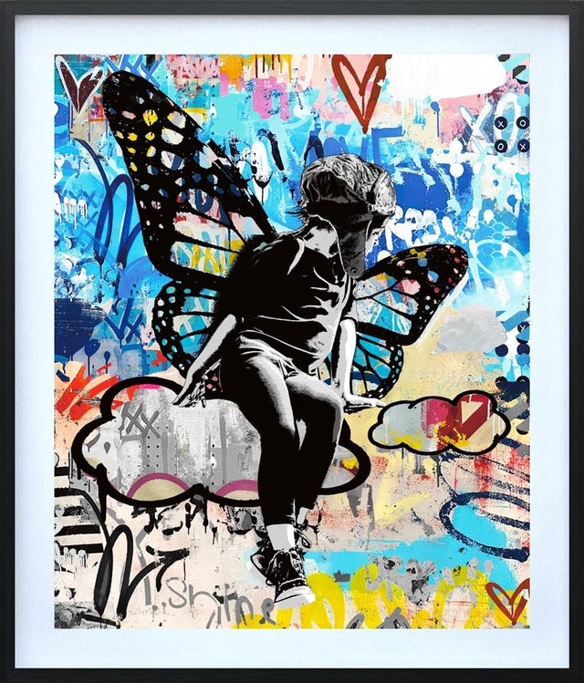 dreamer framed print by artist bollee patino