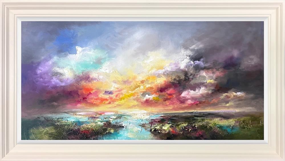 duality of energies framed print by artist anna schofield