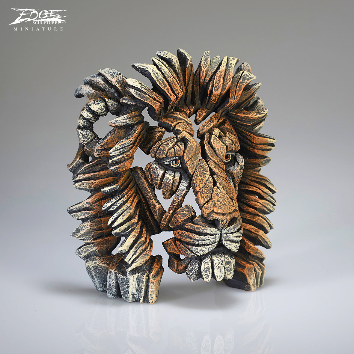 Lion Bust Savannah Miniature