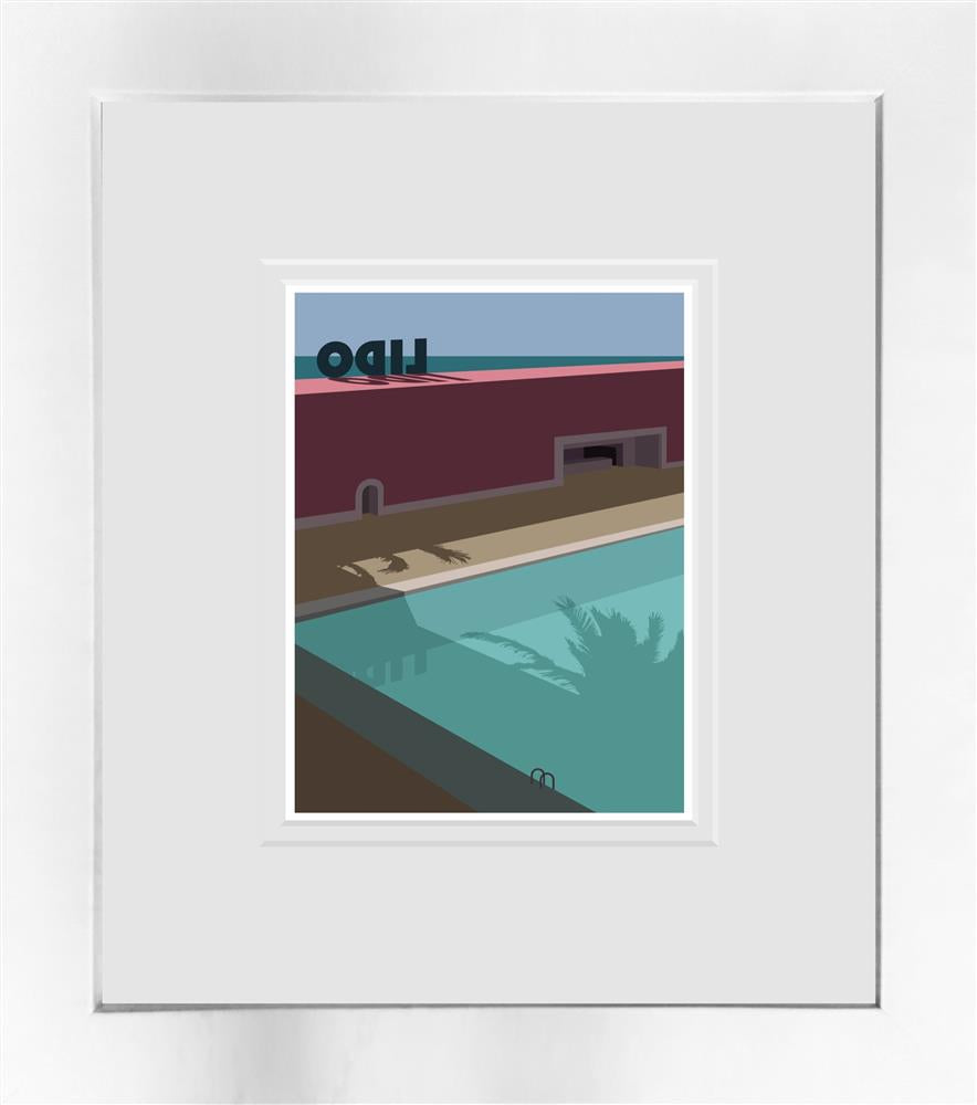 east coast chill framed miniature print by artist oshe