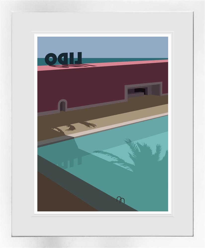 east coast chill framed print by artist oshe