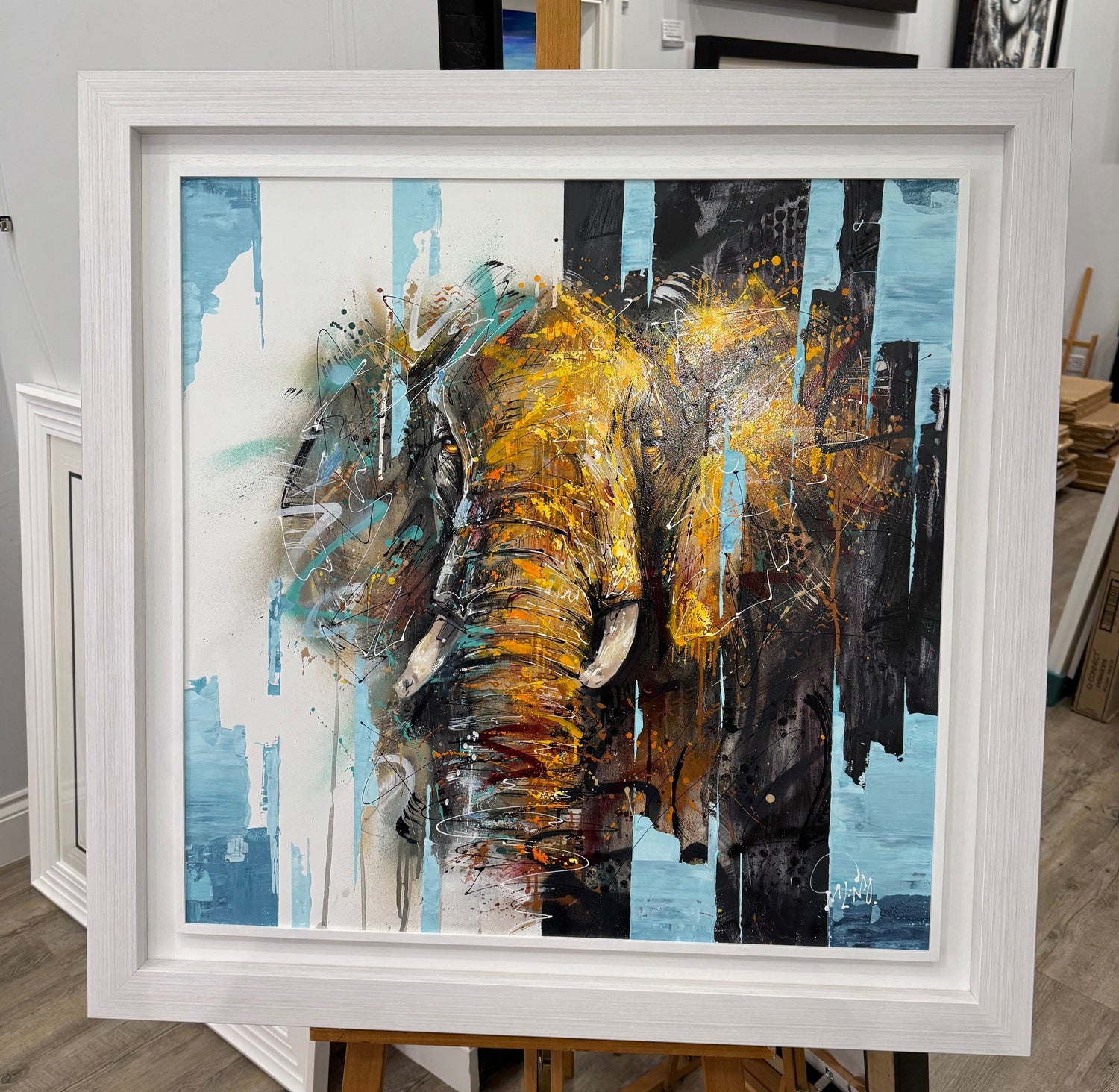 Ellie original framed view 1 by artist joe galindo