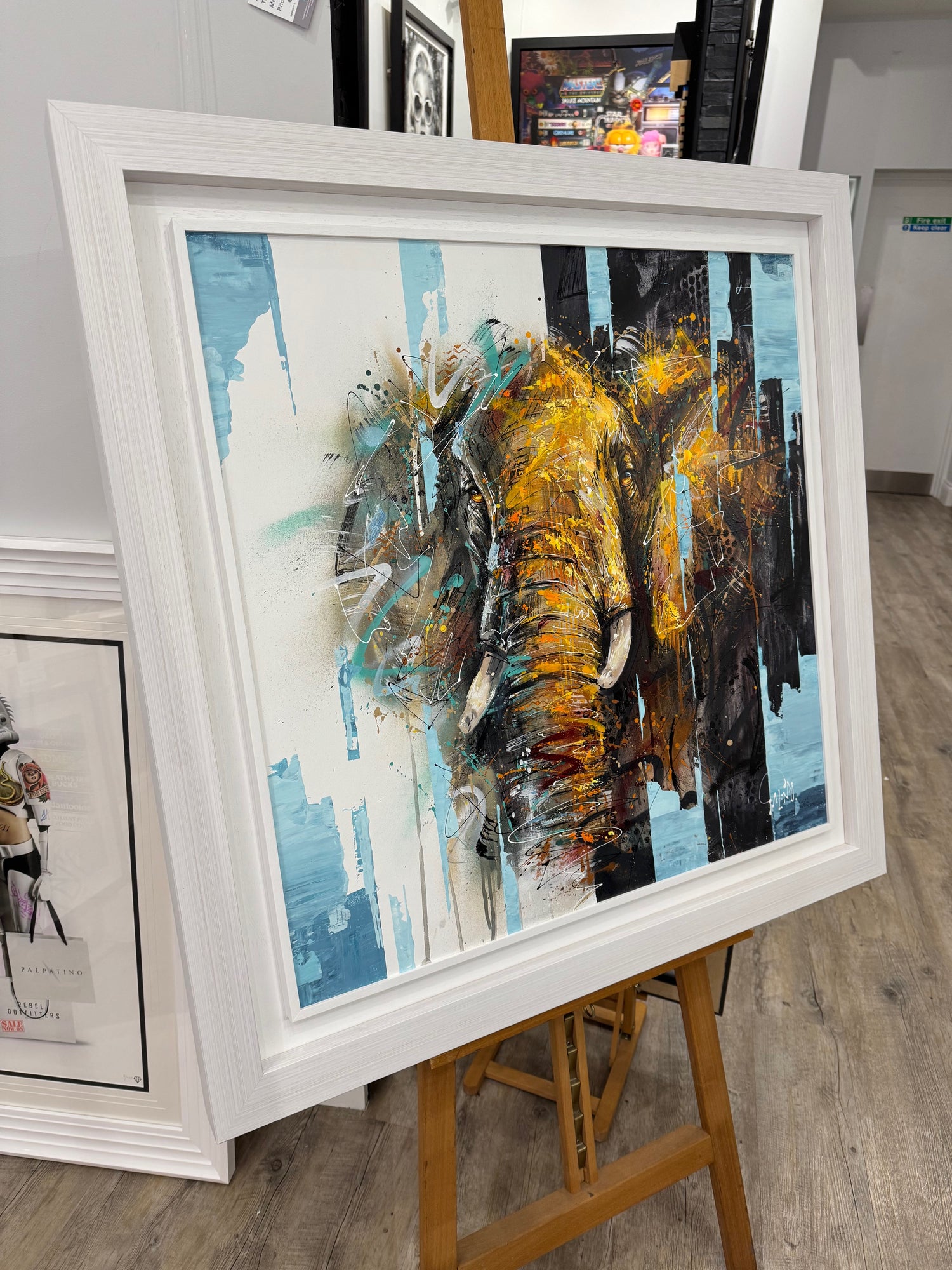 ellie vew 2 framed original by artist joe galindo