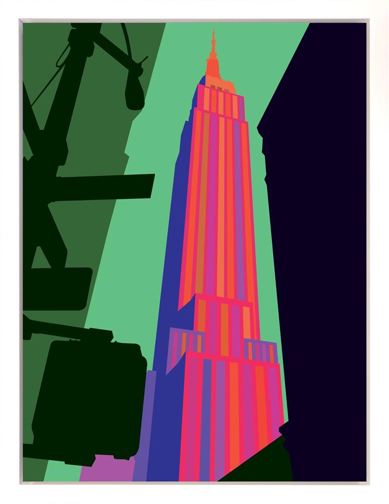 empire heights nyc framed deluxe canvas print by oshe