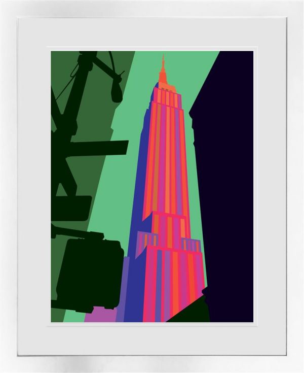 empire height nyc framed print by artist oshe