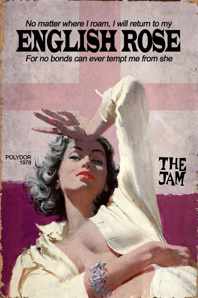 english rose miniature framed print by artist linda charles