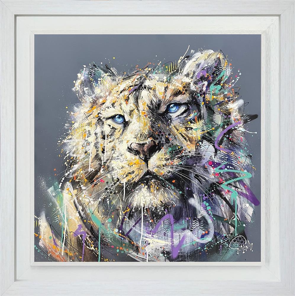 enzo framed original by artist joe galindo