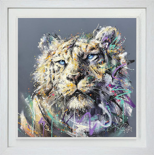 enzo framed original by artist joe galindo